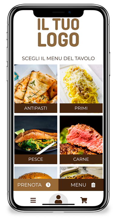 La tua app - il tuo menu